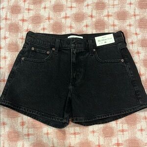 Abercrombie Black Denim Shorts